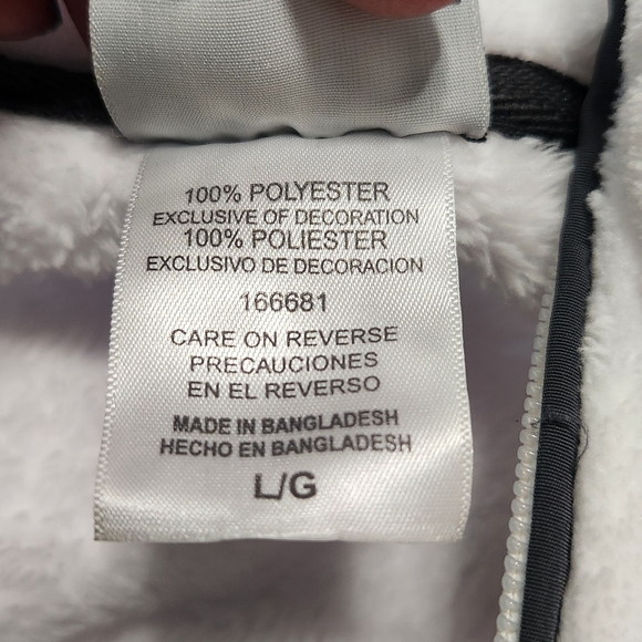 White Fleece Pullover with Logo - Picture 5 of 7